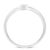 A classic look for the classic girl. Fashioned in stunning sterling silver, this promise ring features a shimmering 1/20...