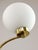 Mid-Century Italian Brass and Opaline Chandelier For Sale - Image 11 of 16