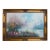 Late 20th Century Large Impressionist Landscape Oil Painting Signed Bachmann Lakeside Garden For Sale