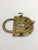 Mid 20th Century Vintage Brass Lock Key Holder For Sale - Image 5 of 6