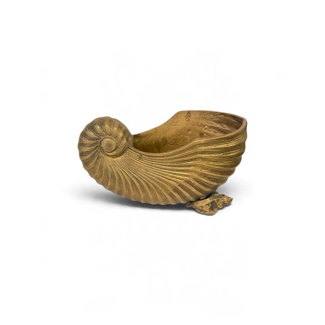 Add a touch of Parisian salon glamour to your interior with this exquisite vintage mid-century nautilus seashell...