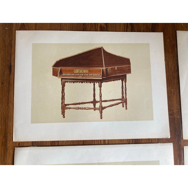 Original 19th Century Engravings of Various Musical Instruments in Color - Set of 5 For Sale - Image 9 of 12
