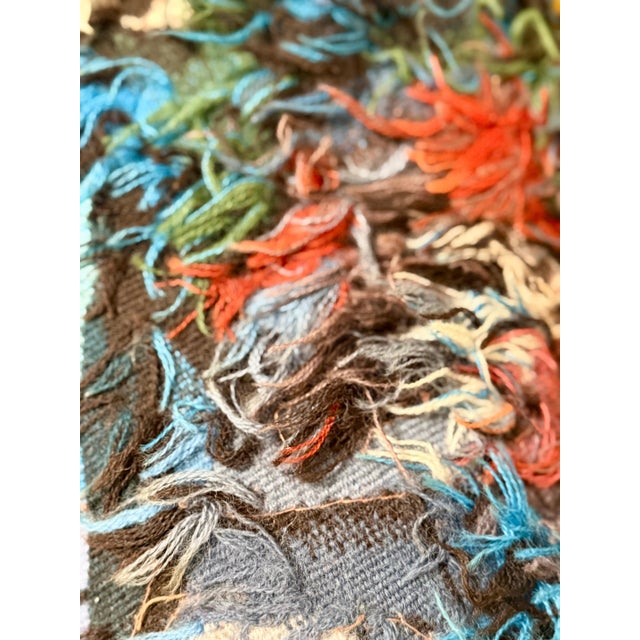 Modern Abraham Rattner, Abraham Rattner Large Expressionist Hand Woven Israeli Aubusson Wool Tapestry, c.1950's For Sale - Image 3 of 13