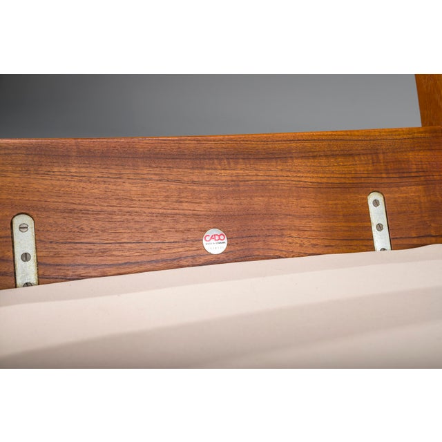 Cado Set of Senator Highback Armchair & Ottoman in Teak by Ole Wanscher for Poul Jeppesen Collectors, Cado, 1960s For Sale - Image 4 of 16