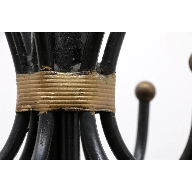 1960s French Hand-Forged Iron Coat Rack, 1960s For Sale - Image 5 of 11