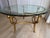 Metal Spectacular Marge Carson 5-Legged Gilded Iron Cocktail Table With Original 1/2" Beveled Glass For Sale - Image 7 of 10