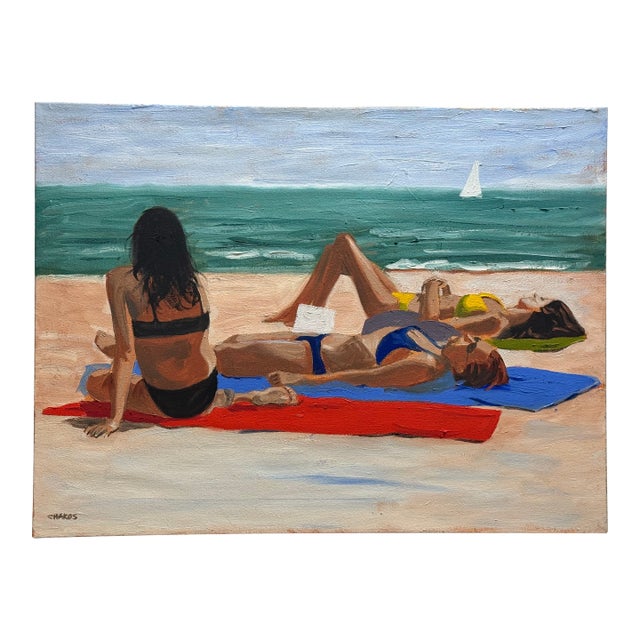 Three Girls on a Beach For Sale