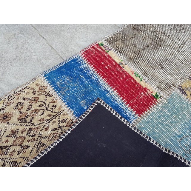 Textile Accent Vintage Wool Runner For Sale - Image 7 of 10