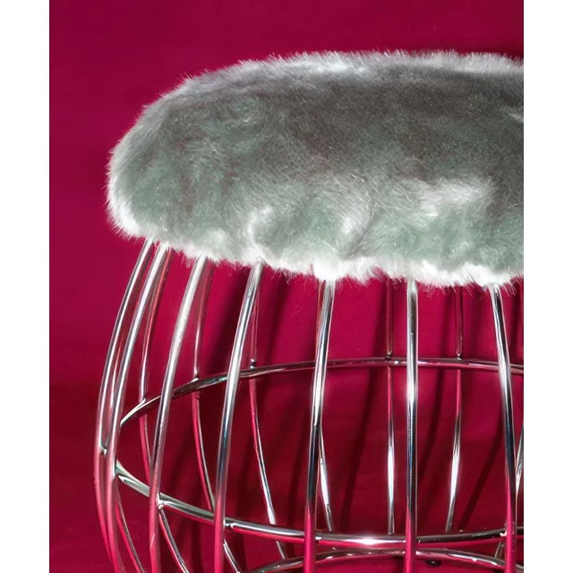 Contemporary Andy Stool Brass by Ottiu For Sale - Image 3 of 8