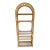 Boho Chic Mid Century Vintage Bamboo 5 Tier Glass Shelf / Etagere For Sale