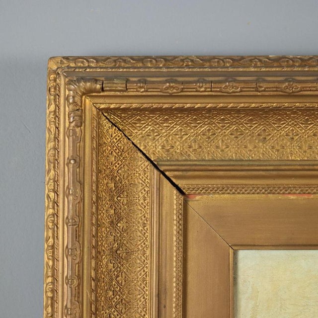 W. V. Tippel, Landscape with Cows and Shepherd, 1886, Oil on Canvas For Sale - Image 9 of 14