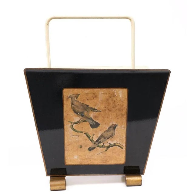 Metal English Metal Magazine Rack, 1950s For Sale - Image 7 of 12