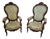 Rococo Revival Balloon Back Armchairs, 1850, Set of 2 For Sale