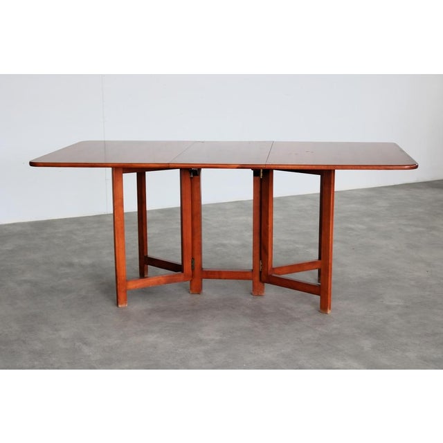 Brown Vintage Swedish Dining Table, 1960s For Sale - Image 8 of 11