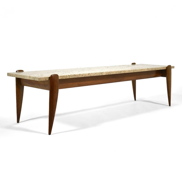 Gio Ponti Travertine Coffee Table For Sale - Image 10 of 11