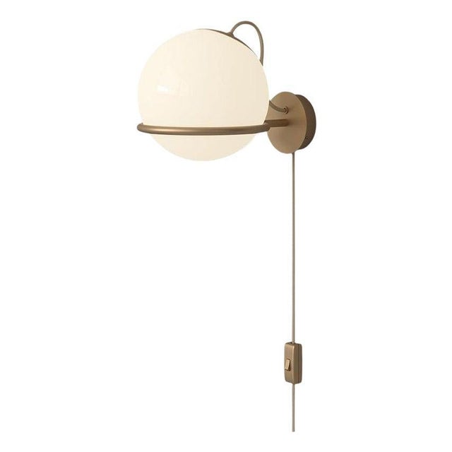 Steel and Glass Model 238/1 Lamp with Switch and Champagne Mount from Gino Sarfatti For Sale - Image 13 of 13
