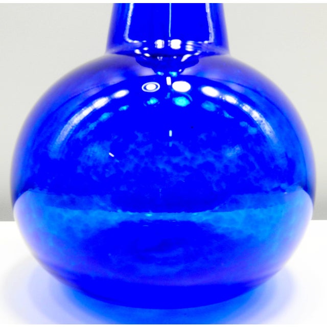 Signed Ignis Cobalt Blue Bud Vase, 2004 For Sale - Image 4 of 8