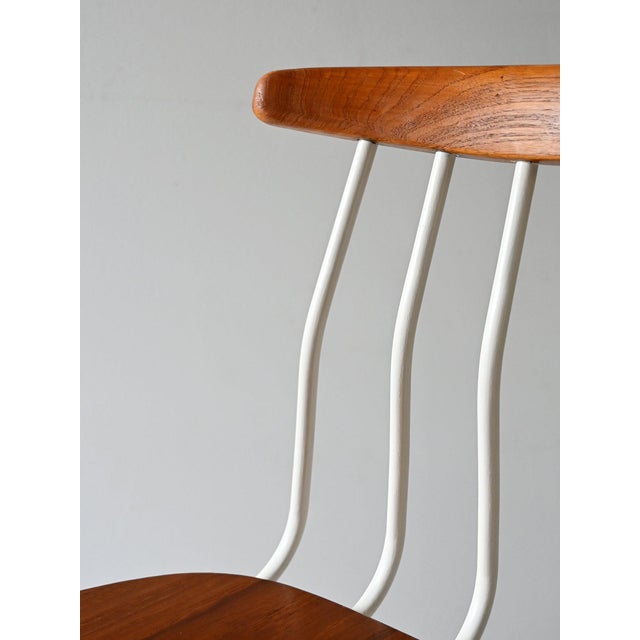 Wood Set of Nordic Wooden Chairs, 1960s For Sale - Image 7 of 10