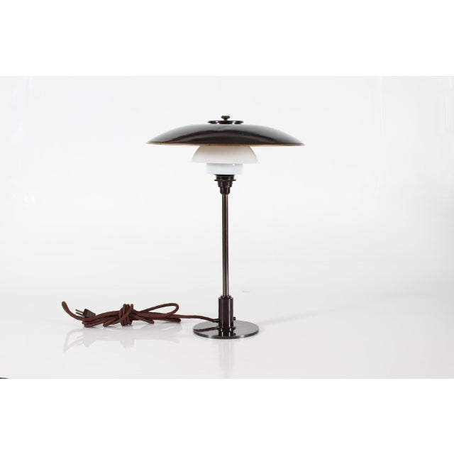Art Deco Patinated Brass and Copper PH 3½/2 Table Lamp by Poul Henningsen for Louis Poulsen, 1930s For Sale - Image 11 of 11