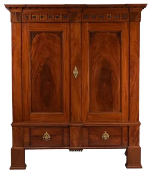 Empire Mahogany Hall Cupboard, 1800s