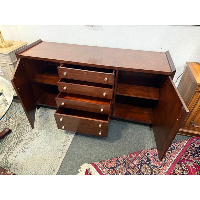 2010s Henredon Sideboard, Dark Walnut For Sale - Image 5 of 12