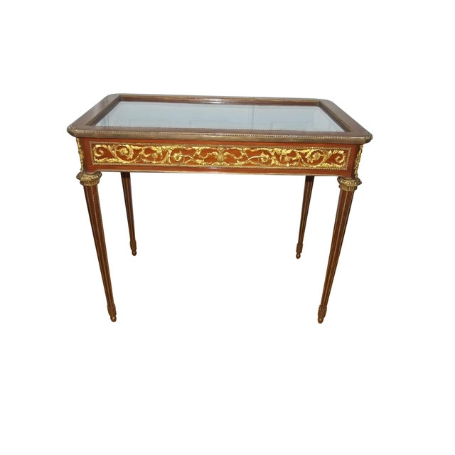 French 19th Century Louis XV Style Vitrine or "Bijouterie" Display Table For Sale - Image 3 of 3