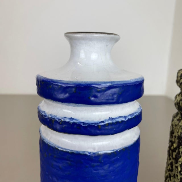 Ceramic Fat Lava Ceramic Pottery Vase from Veb Haldensleben, GDR Germany, 1970s For Sale - Image 7 of 18