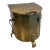 Antique Brass Plated Coal Hod with Insert For Sale