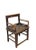 Brown Antique Chinese Low Back Arm Chair For Sale - Image 4 of 11