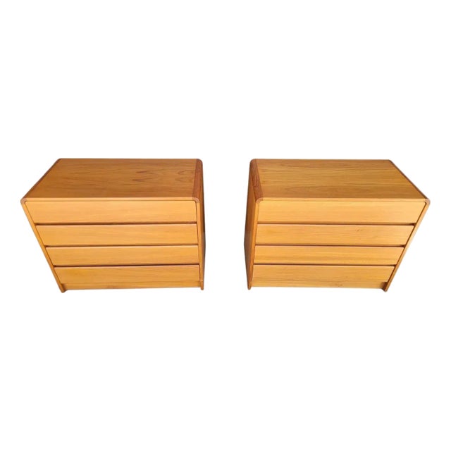 Danish Modern Teak Dressers - A Pair For Sale