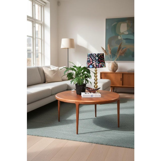 Round Teak Coffee Table by Johannes Andersen for CFC Silkeborg, 1960s For Sale - Image 6 of 18