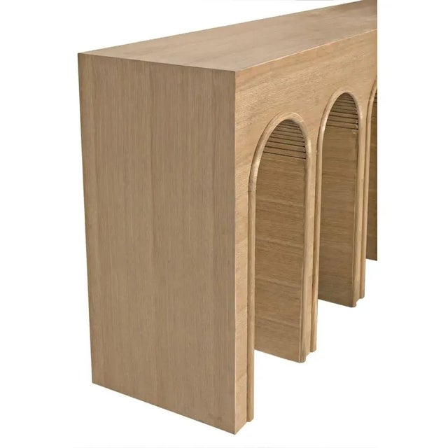 Noir NOIR Enzo Console, White Oak For Sale - Image 4 of 7