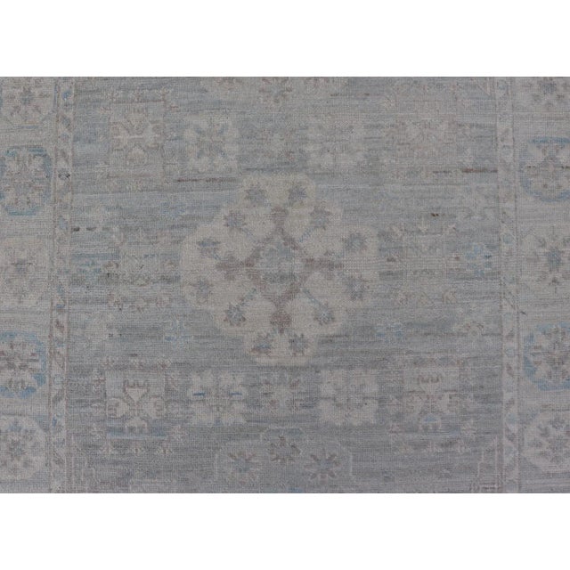 2020s Contemporary Khotan With Circular Medallions in Light Colors. For Sale - Image 5 of 12