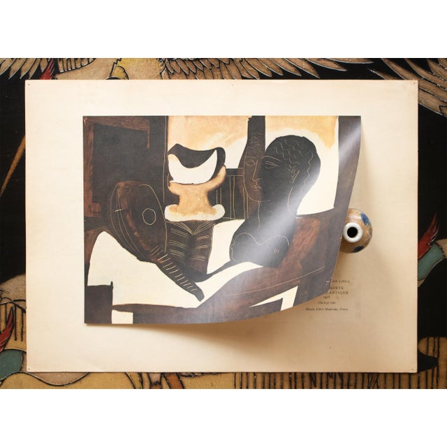Pablo Picasso 1940s After Pablo Picasso, "Still Life With Antique Head", First Edition Period Offset Lithograph For Sale - Image 4 of 7