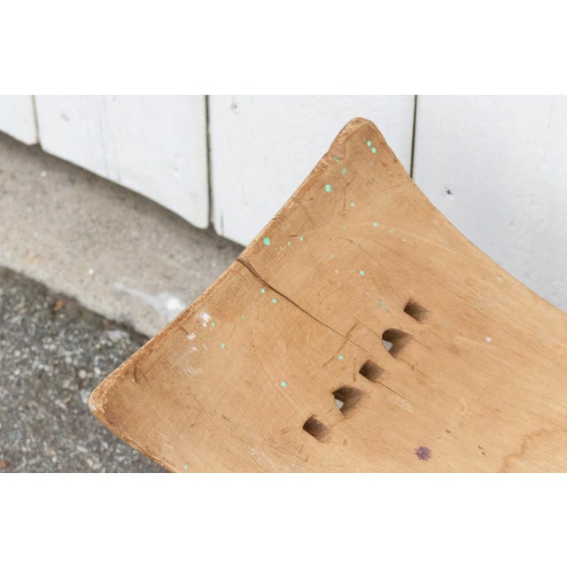 19th Century "X" Stretcher Rustic African Ashanti Stool For Sale - Image 5 of 9