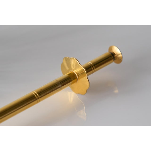 1940s Mid-Century Modern Ice Bucket and Tong in Crystal and Brass, 1940s, Set of 2 For Sale - Image 5 of 11