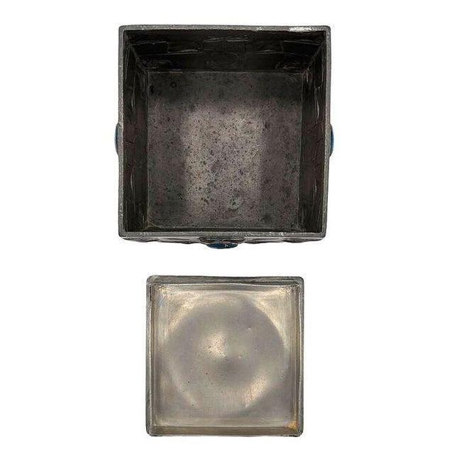1900s Rare Arts and Crafts #0194 Tudric Pewter Box by Archibald Knox for Liberty & Co For Sale - Image 10 of 12