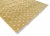 Handmade Cotton Area Rug Natural Vegetable Dyed Mustard and White Diamond Dhurrie-9'x12' For Sale - Image 6 of 10