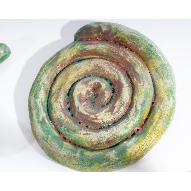 Ceramic 1991 “Essential Equation” Abstract Ceramic Wall Sculptures Ana England For Sale - Image 7 of 10