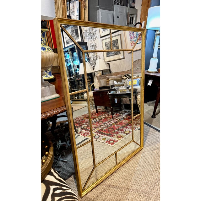 Early 19th Century English Segmented Gilt Carved Wood Mantle Mirror For Sale In Los Angeles - Image 6 of 8