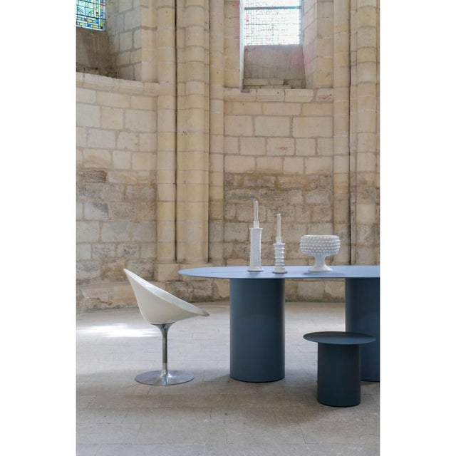Metal Boho Oval Dining Table in Metal by Laurence Du Tilly For Sale - Image 7 of 11