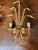 Hollywood Regency 1950s Hollywood Regency Gilt Cattail Sconces, Pair For Sale - Image 4 of 7