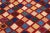 Beautiful Vintage Kilim square hand-knotted wool rug with multicolor accents in an all-over geometric design. This rug...