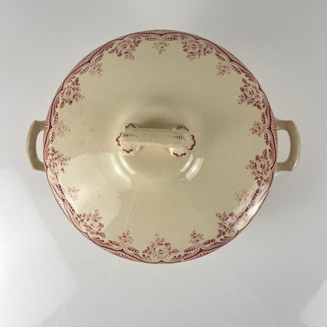 Cream Ironstone Tureen by H. Boulenger & Cie., 1890s For Sale - Image 8 of 16