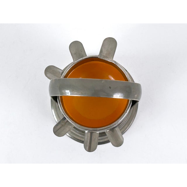 Small Mid-Century Modern Enameled Ashtrays, Germany, 1960s, Set of 6 For Sale - Image 4 of 18