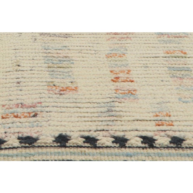Tribal Moroccan Rug With Short Pile - 04'05 X 06'05 For Sale - Image 3 of 10