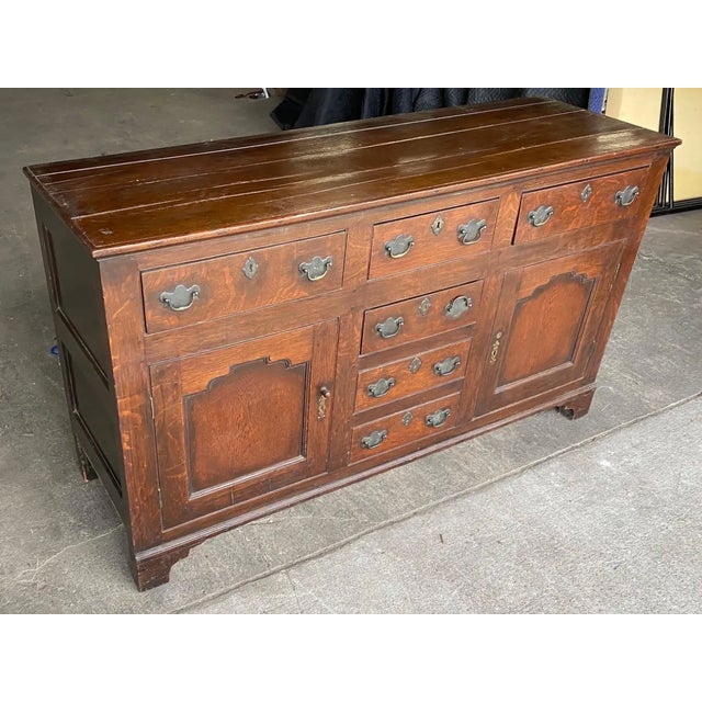 19th Century Welsh Oak Dresser Base For Sale - Image 4 of 5