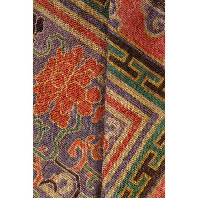 Late 19th Century Doris Leslie Blau Antique Chinese Silk Rug For Sale - Image 5 of 9