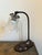 Copper Art Nouveau Brass and Copper Adjustable Table Lamp with Ribbed Glass Shade, 1905 For Sale - Image 8 of 10