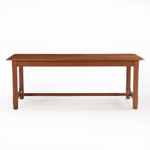 A Simple French Oak Farm Table, C 1960. For Sale - Image 4 of 6